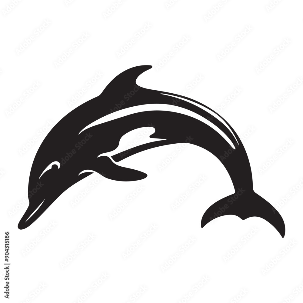 Fototapeta premium Dolphin silhouette 