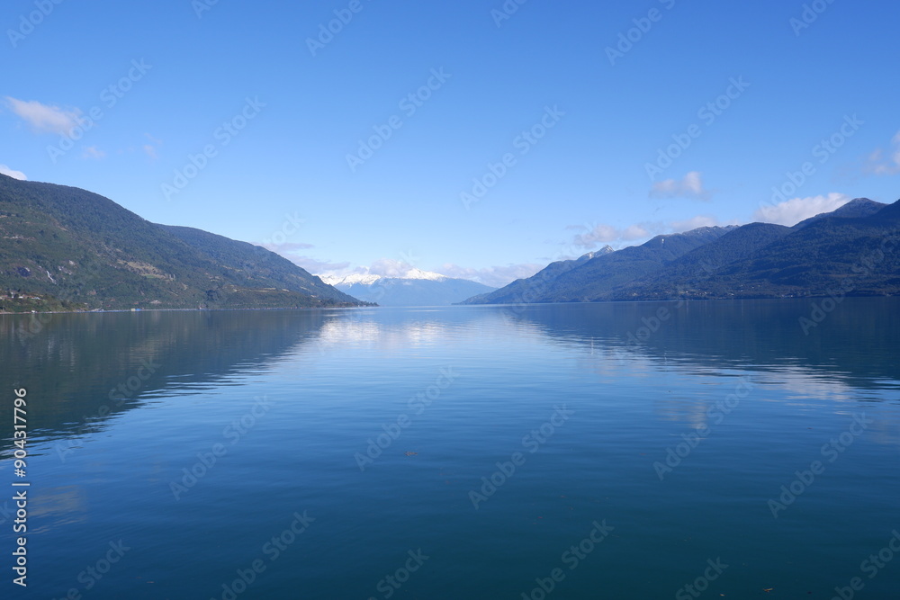 Dramatic mountains and lakes of the Los Lagos Region of Chile Dramatic mountains and lakes of the Los Lagos Region of Chile
