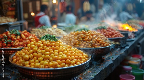 street vendors selling festive food and sweets during Rath Yatra photo