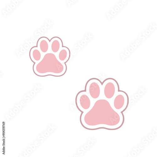 Cute cat vector illustration art, icon style