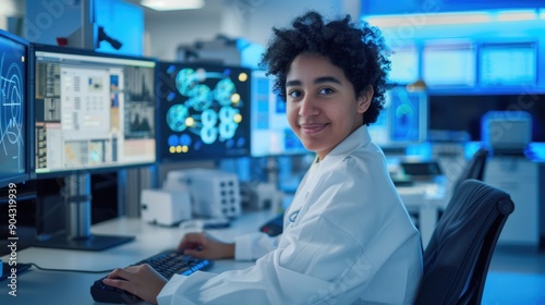 The scientist in the lab photo