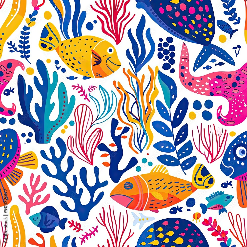 Whimsical eco-friendly seamless pattern with cute animals and plants, pastel colors, nature-inspired design, playful and bright Whimsical eco-friendly seamless pattern with cute animals and plants, pastel colors, nature-inspired design, playful and bright