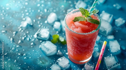 Wallpaper Mural Watermelon Slush: A Refreshing Summer Delight  Torontodigital.ca