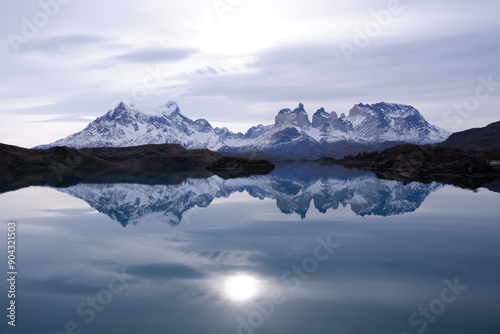 Cordillera Paine, Torres del Paine National Park in Chilean Patagonia