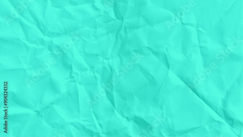 Isolated on garden green color wrinkled or crumpled paper texture background vector. Overlay crumpled paper texture.