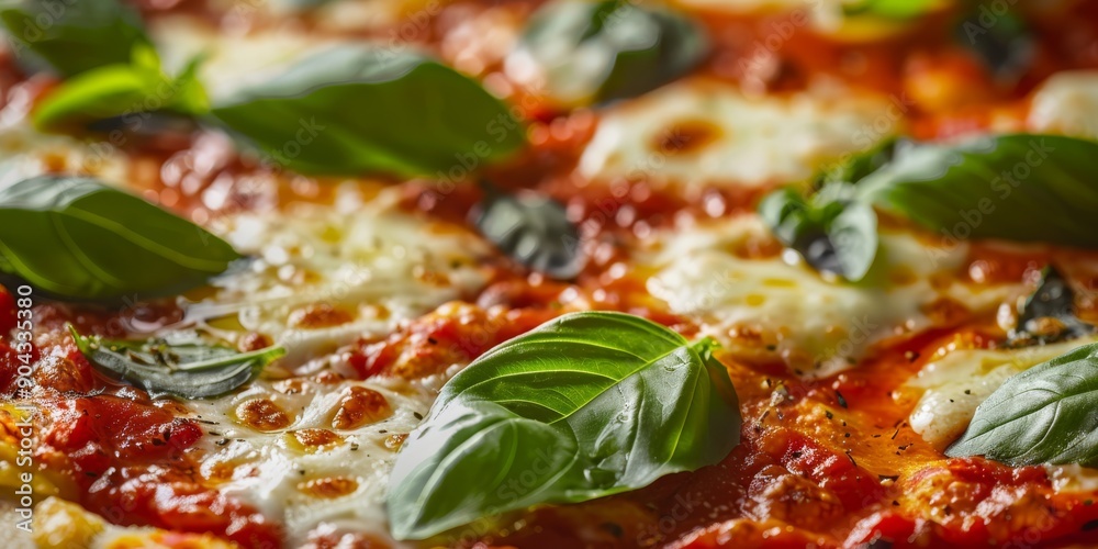 Enjoy a mouthwatering Vegan Pizza topped with Fresh Basil and Melting Vegan Cheese Enjoy a mouthwatering Vegan Pizza topped with Fresh Basil and Melting Vegan Cheese