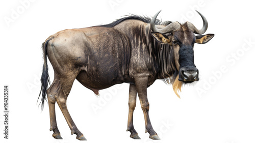 An african wildebeest clip art