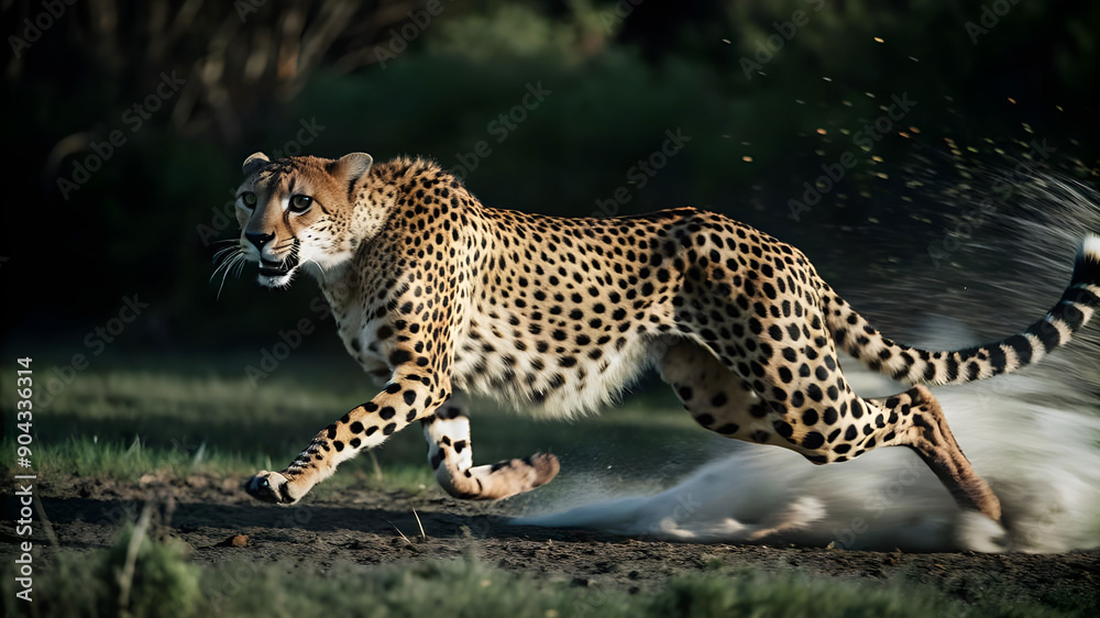 a hungry cheetah sprinting across the savannah a hungry cheetah sprinting across the savannah