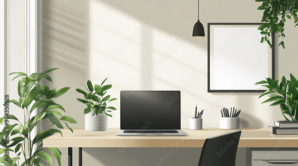 Images of minimalist and aesthetic home office arrangements that are currently trending Images of minimalist and aesthetic home office arrangements that are currently trending