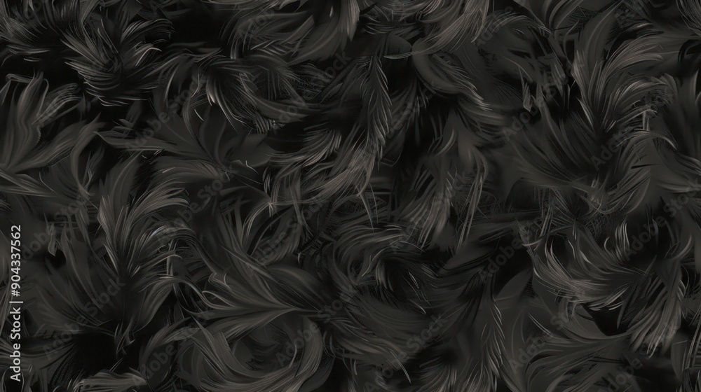 Abstract Black Feather Texture. Abstract Black Feather Texture.