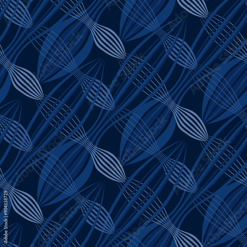 Ikat, Adras - seamless ethnic pattern. Uzbekistan, Tajikistan, Boho, Asia. Vector Illustration for greeting cards, printing for textile design, wallpaper, surface textures