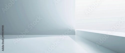 Wallpaper Mural A white room with a window and a white wall Torontodigital.ca