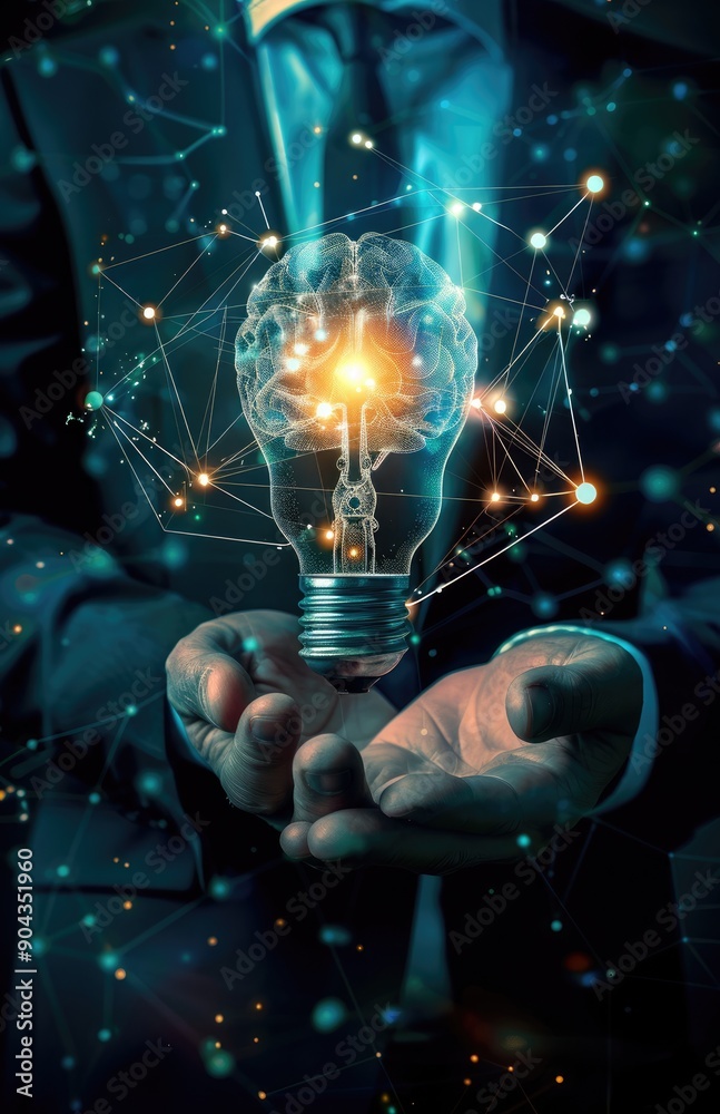 Holding the Key to Innovation: A Brain-Shaped Light Bulb Holding the Key to Innovation: A Brain-Shaped Light Bulb