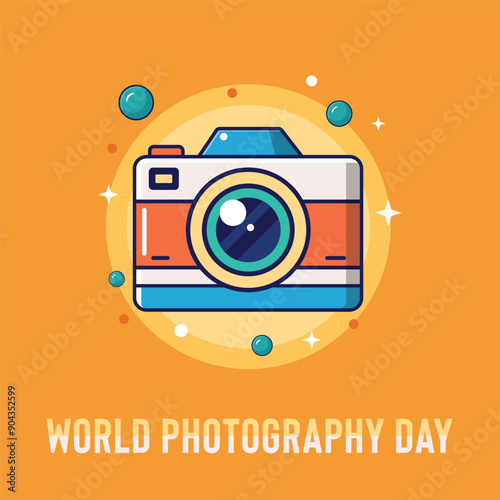World photography day social media post template
