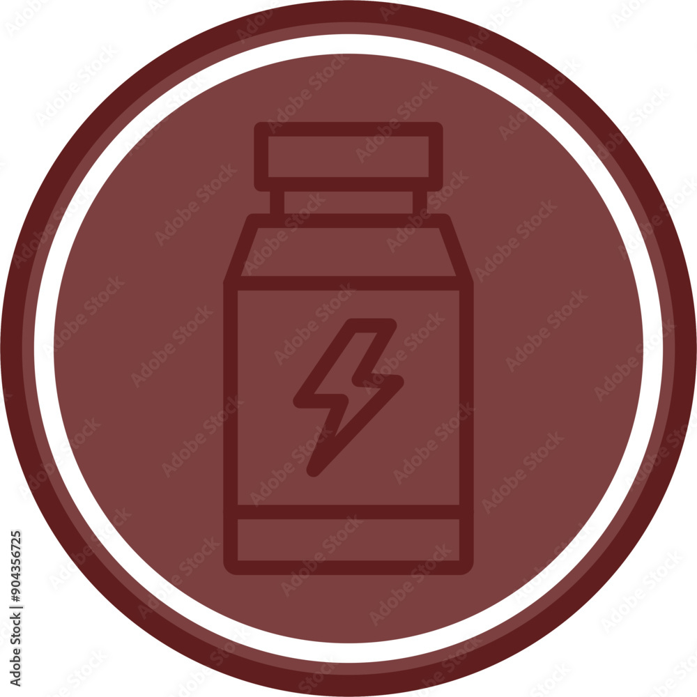 Supplement Vector Line Double Circle Maroon Supplement Vector Line Double Circle Maroon