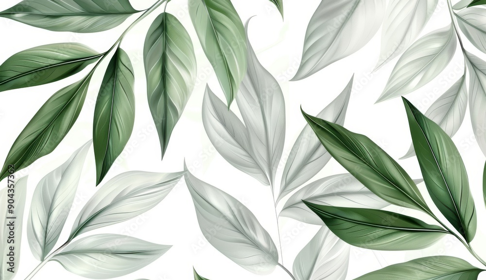 Tropical pattern of leaves on the wall. Mural for the room. Photo wallpapers for the interior. Sea grass patterns on the wall. Painted leaves on the walls. Tropical pattern of leaves on the wall. Mural for the room. Photo wallpapers for the interior. Sea grass patterns on the wall. Painted leaves on the walls.