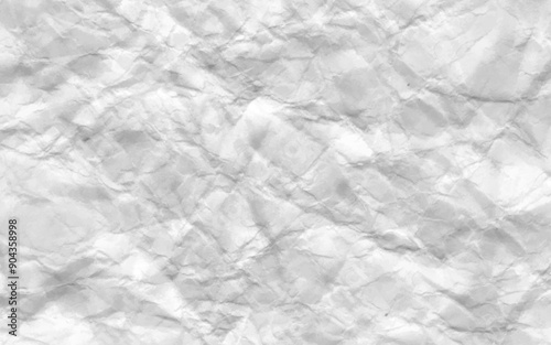 Paper White Crumpled Background.