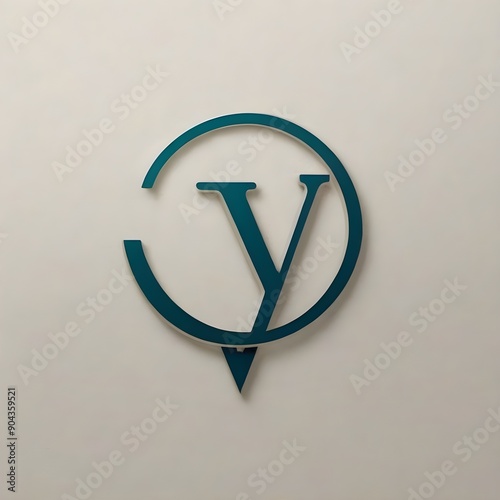 VV initial monogram logo with square style design Default Abstract initial letter Z and V logousable for brandi photo