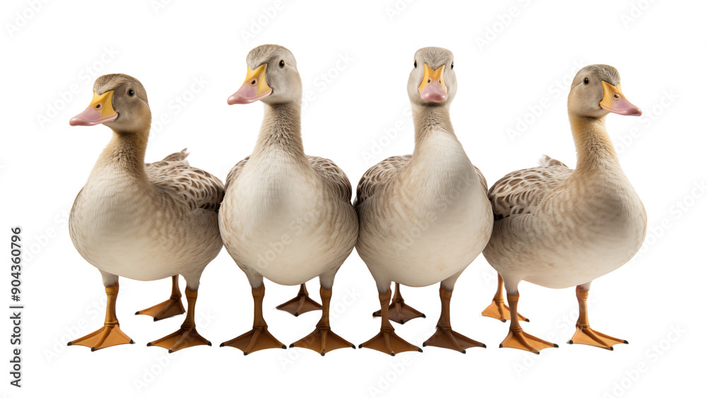 Flock of ducks. Graphic clip out. Flock of ducks. Graphic clip out.