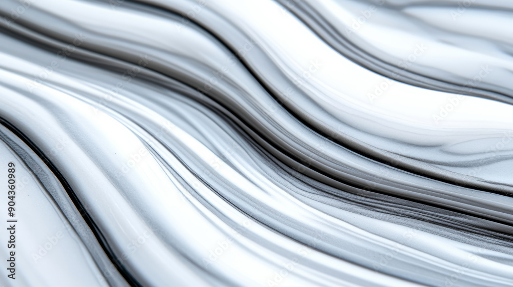 Detailed shot of a polished white soapstone background with smooth texture and light grey swirls Detailed shot of a polished white soapstone background with smooth texture and light grey swirls