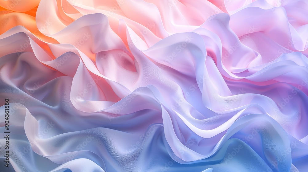 Obraz premium Design an app or product with this subtle abstract background with soft pastel waves.