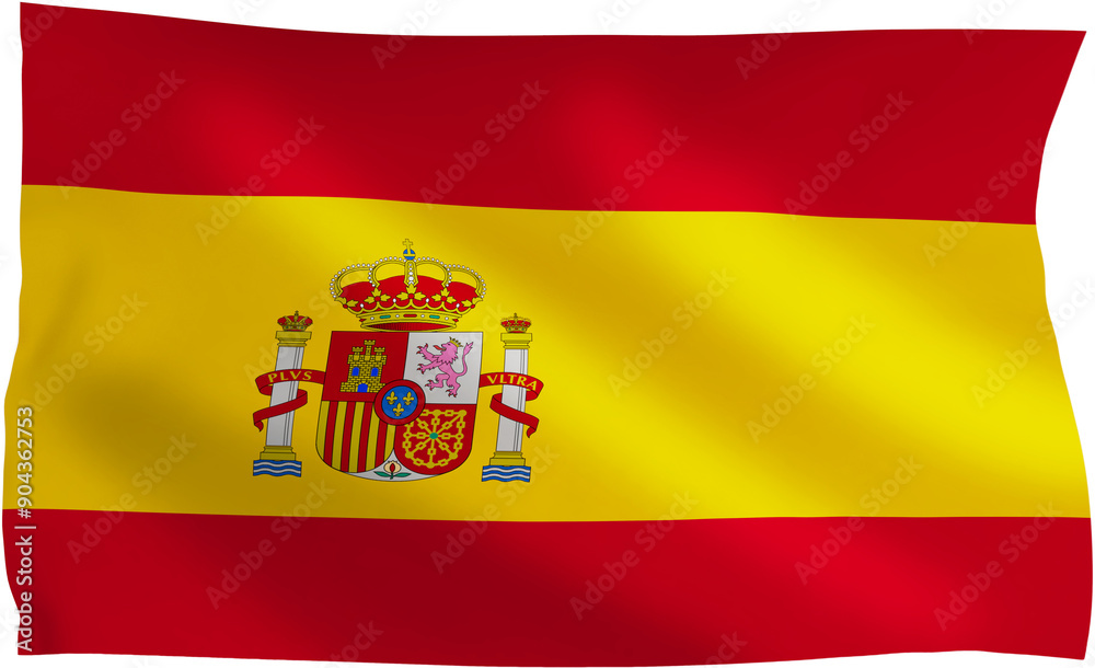 national flag background image,wind blowing flags,3d rendering,Flag of Spain national flag background image,wind blowing flags,3d rendering,Flag of Spain