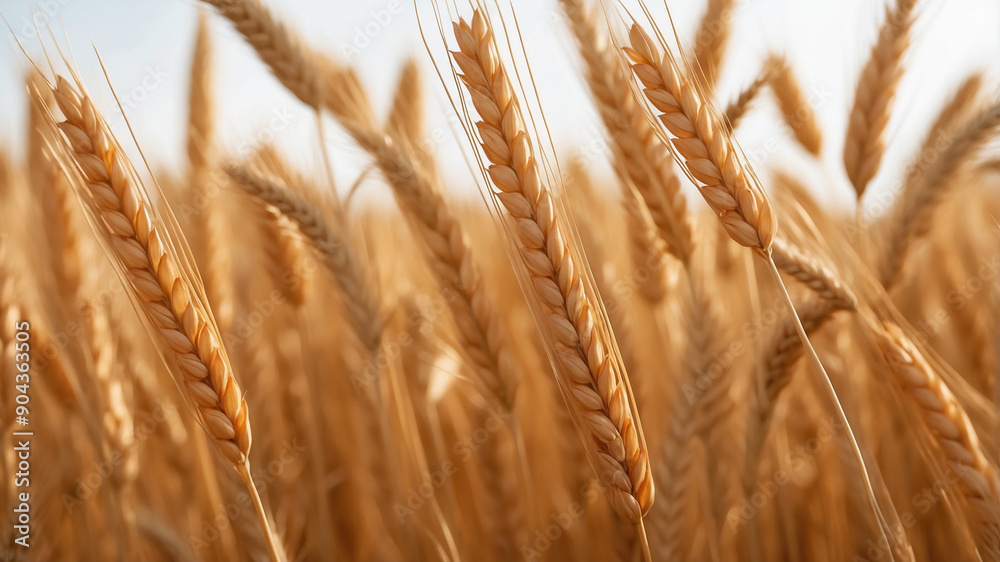 Fototapeta premium golden wheat and wheat fields
