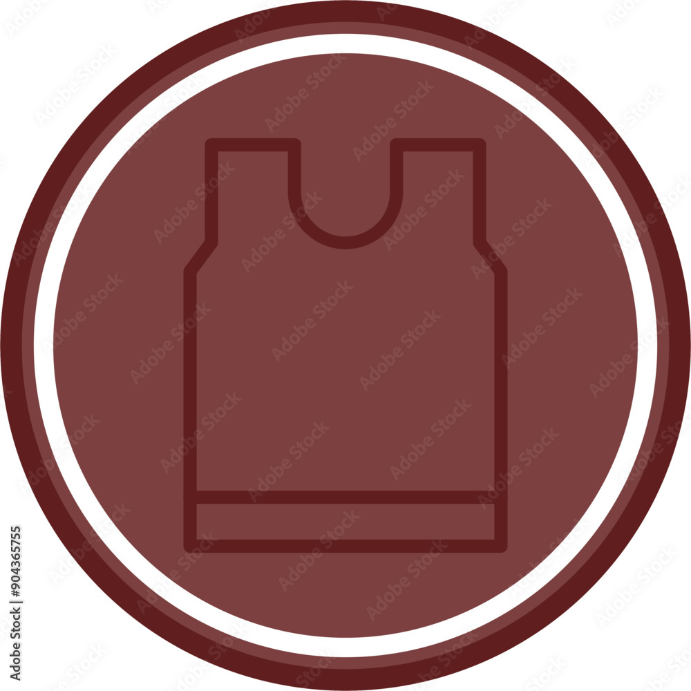 Top Vector Line Double Circle Maroon Top Vector Line Double Circle Maroon