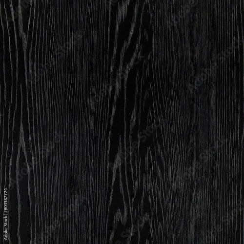 Seamless black wood texture offers depth for creative digital projects