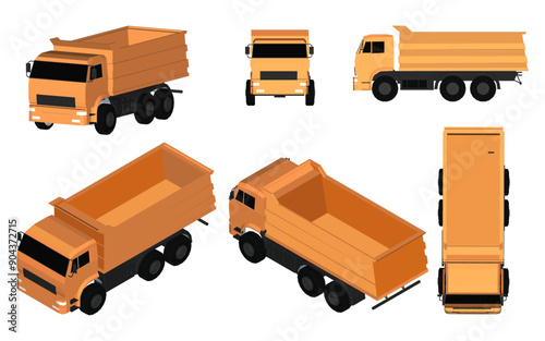 Images of various views of construction vehicles,Transportation, construction of buildings, and construction