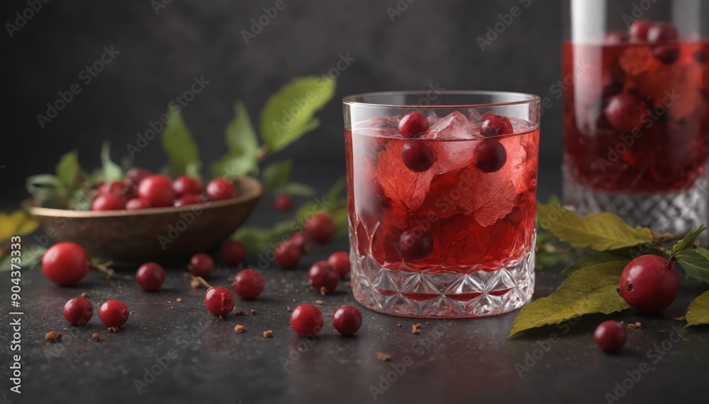 Refreshing cranberry cocktails with a touch of autumn Refreshing cranberry cocktails with a touch of autumn