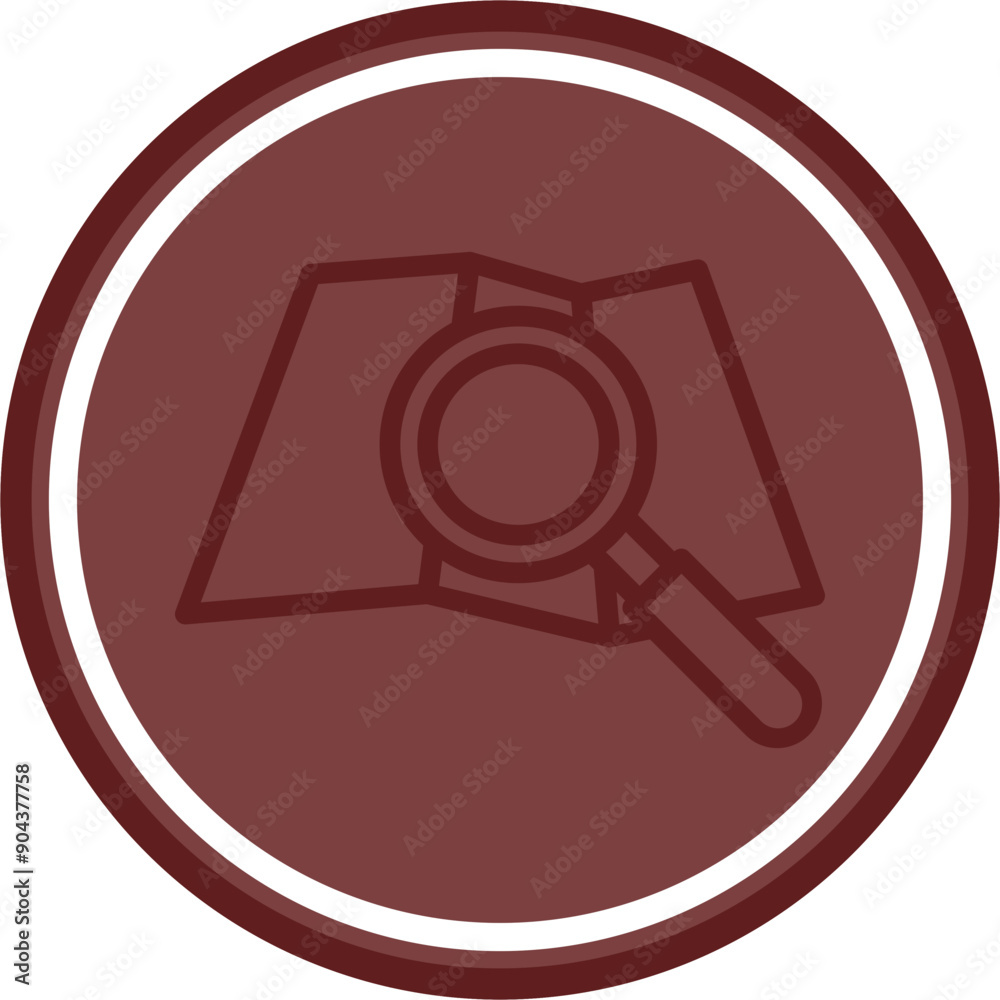 Search Map Vector Line Double Circle Maroon Search Map Vector Line Double Circle Maroon