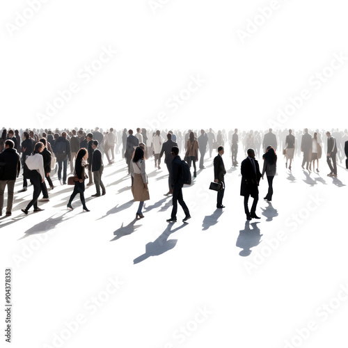 PNG Crowd outdoors footwear walking.