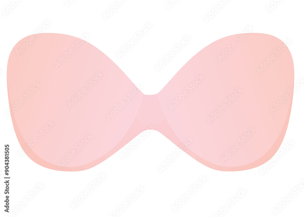 Fototapeta premium Pink stick on bra. vector