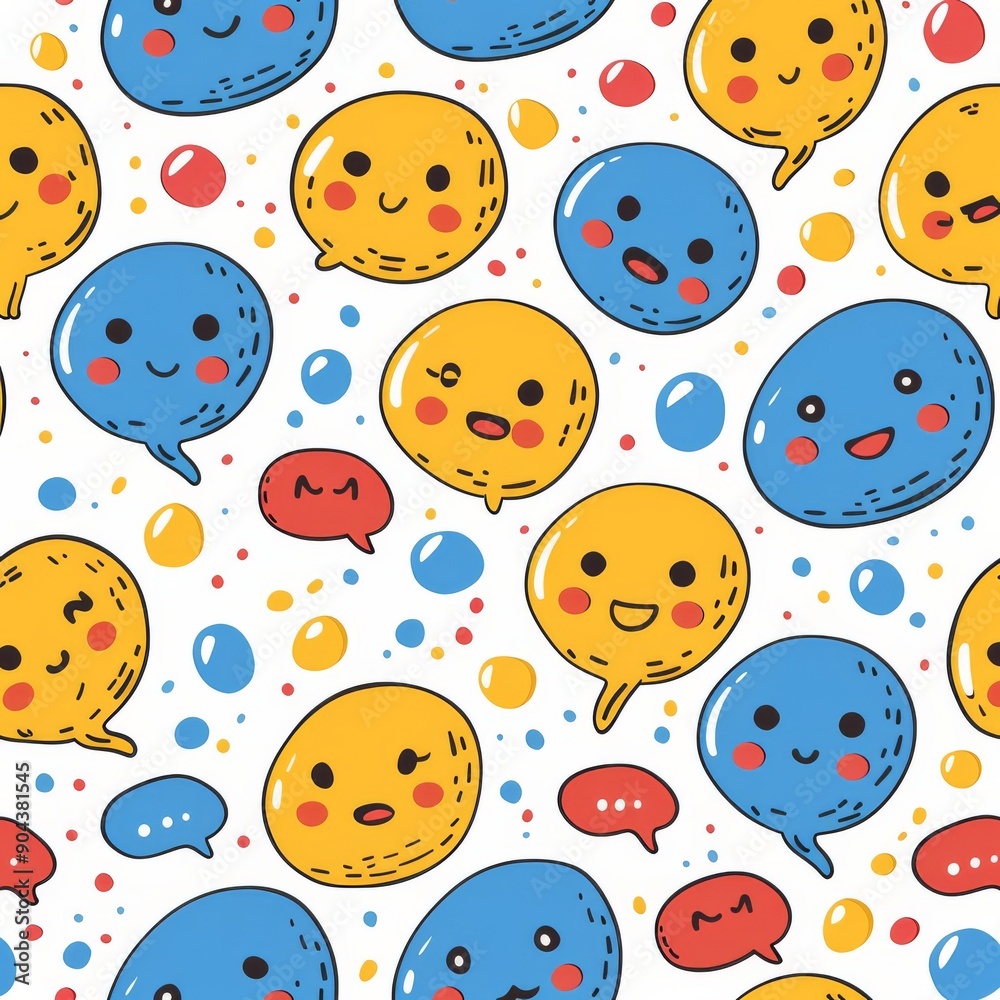 The cartoon chicken seamless doodle pattern is a great design for wrapping paper, kids clothes prints, accessories, and fabrics.