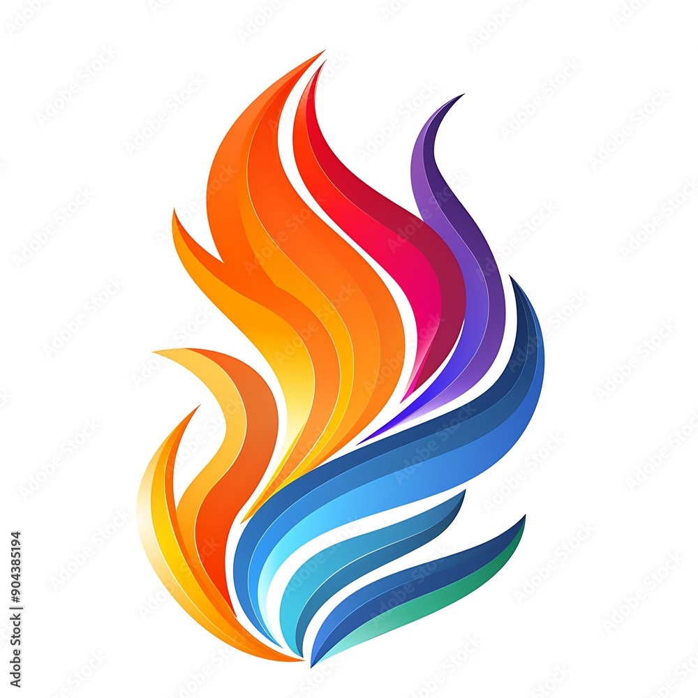 A single burning candle against a white background A single burning candle against a white background