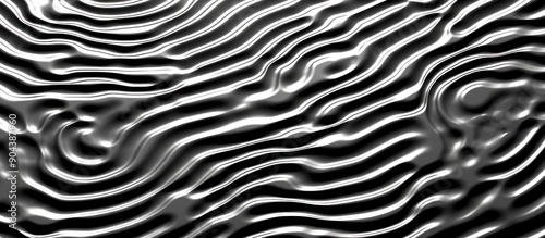 Abstract Metallic Waves Pattern