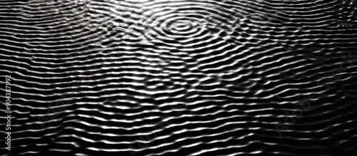 Abstract Ripple Pattern on a Liquid Surface