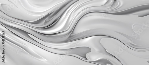 Abstract White Swirls: A Textured, Fluid Design