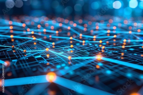 Futuristic circuit board pathways mimicking a brain network blending technology with human cognition.