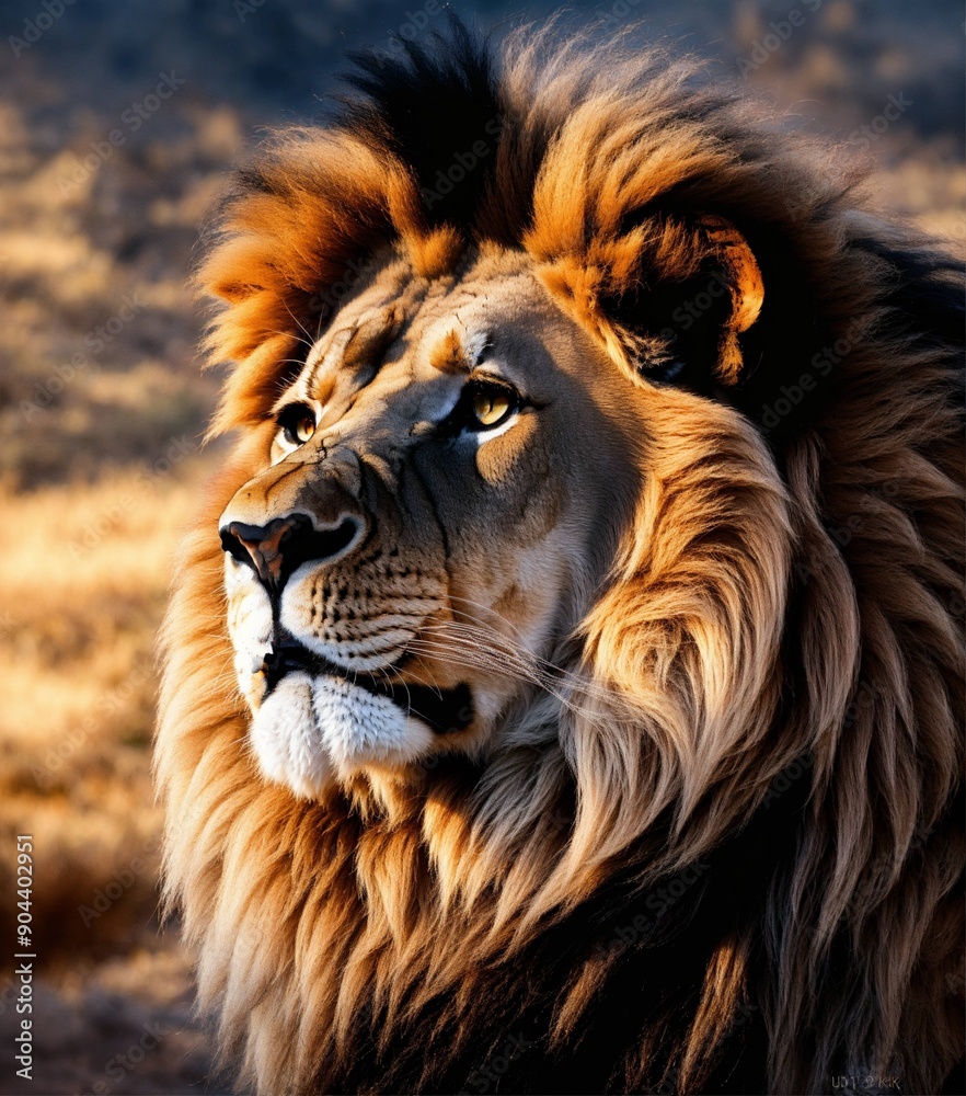 Fototapeta premium close up portrait of a lion
