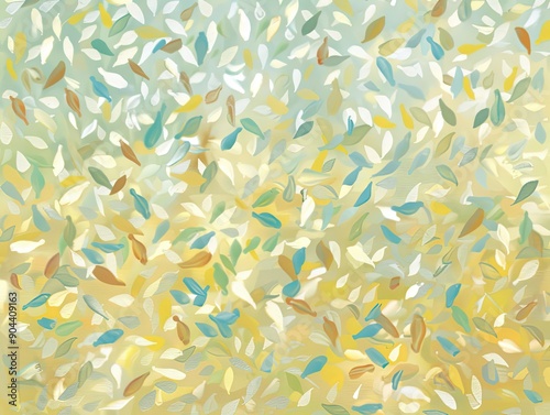 A soothing abstract painting with a blend of pastel colors