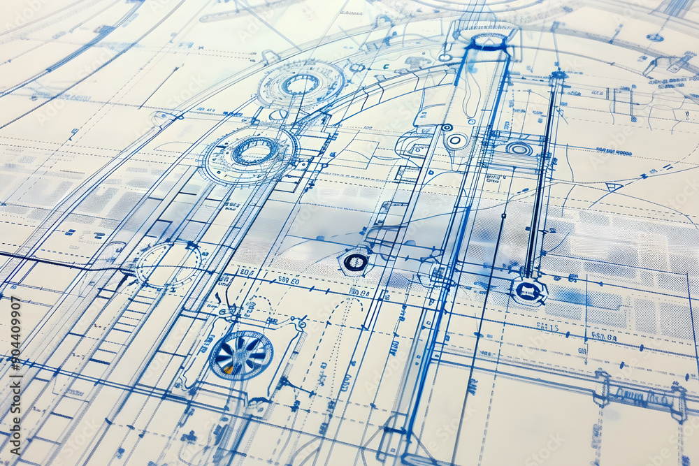Detailed Engineering Blueprint Illustrating Complex Mechanical and Structural Design for Comprehensive Project Execution Detailed Engineering Blueprint Illustrating Complex Mechanical and Structural Design for Comprehensive Project Execution