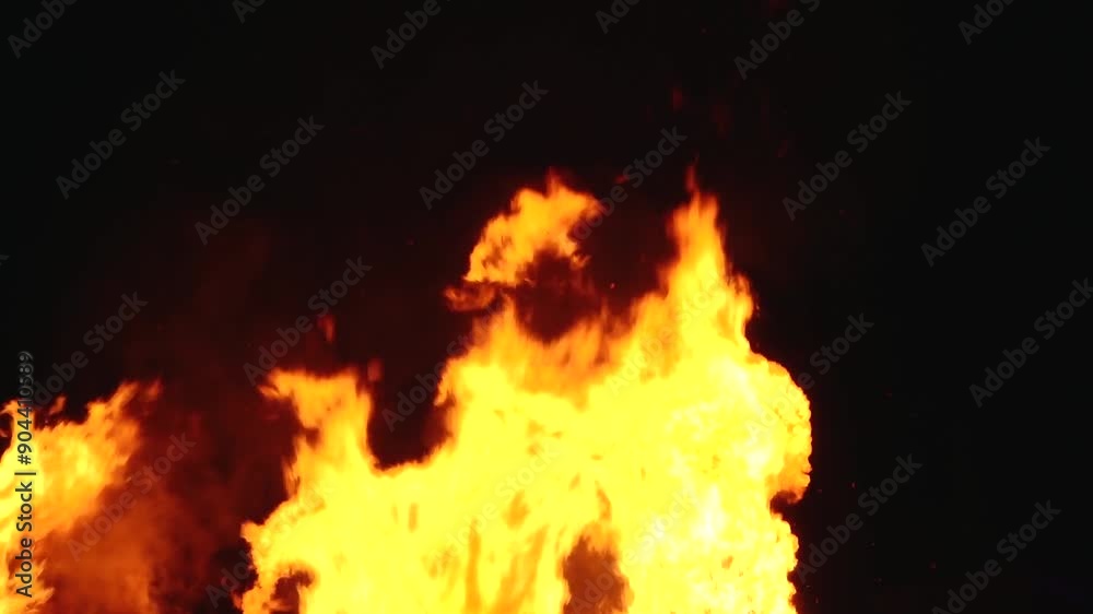 A dramatic image of a fierce fire burning intensely against the dark night sky. The bright orange and yellow flames highlight the raw energy and destructive power of the blaze. A dramatic image of a fierce fire burning intensely against the dark night sky. The bright orange and yellow flames highlight the raw energy and destructive power of the blaze.