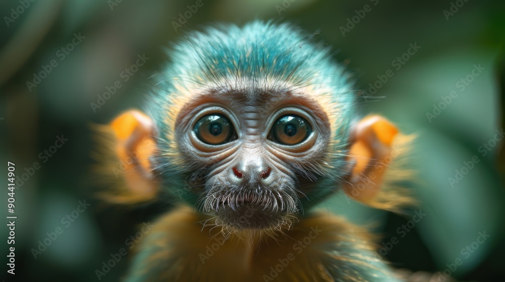 Close-up of a Curious Baby Monkey Close-up of a Curious Baby Monkey