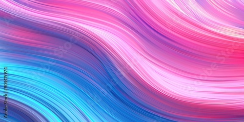 Vibrant pink and blue waves flowing seamlessly into each other
