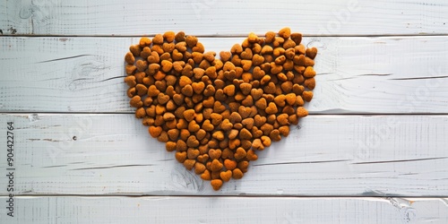 Healthy dog treats arranged to resemble a heart, perfect for pet lovers and holiday gifting.