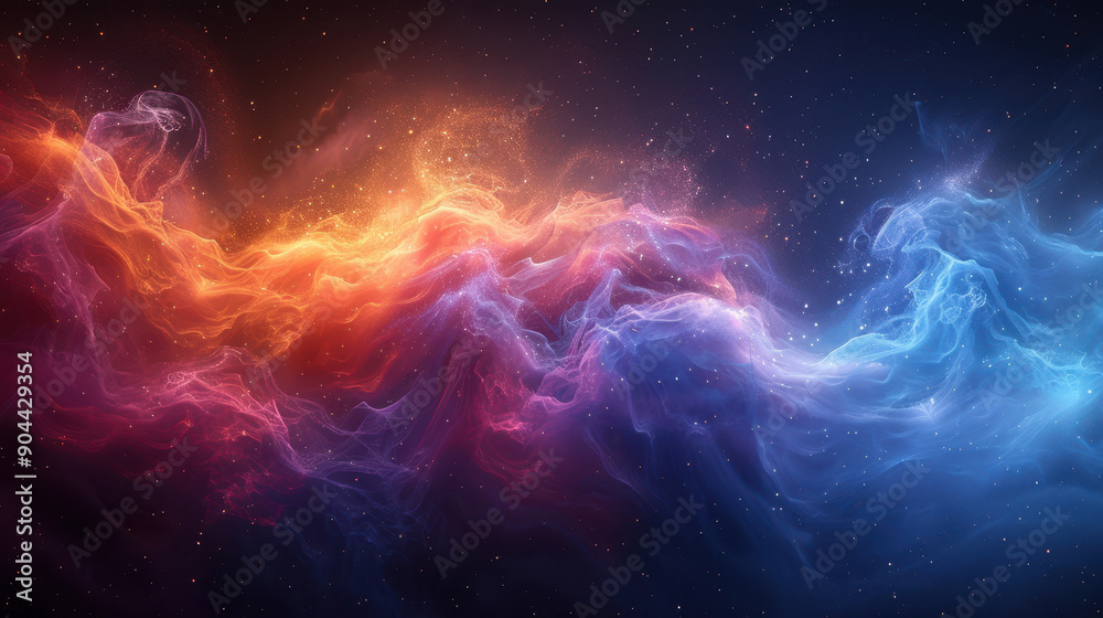 Cosmic nebula in vibrant colors, showcasing abstract art that inspires a sense of wonder and beauty in space. Cosmic nebula in vibrant colors, showcasing abstract art that inspires a sense of wonder and beauty in space.