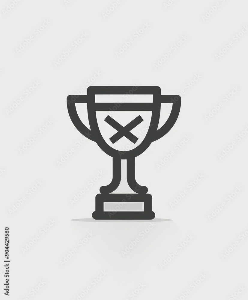 icon of an award cup, trophy icon in trendy flat style icon of an award cup, trophy icon in trendy flat style