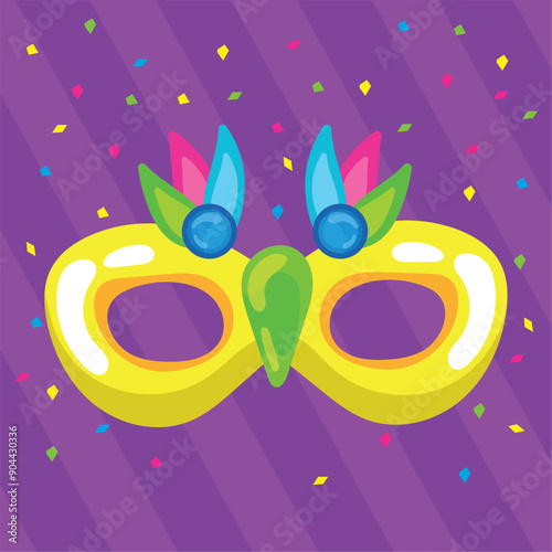 Colored carnival mask Vector